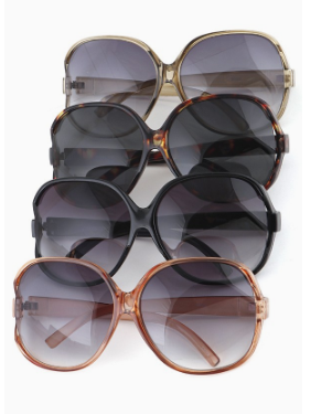 Belle - Oversized Round Sunglasses