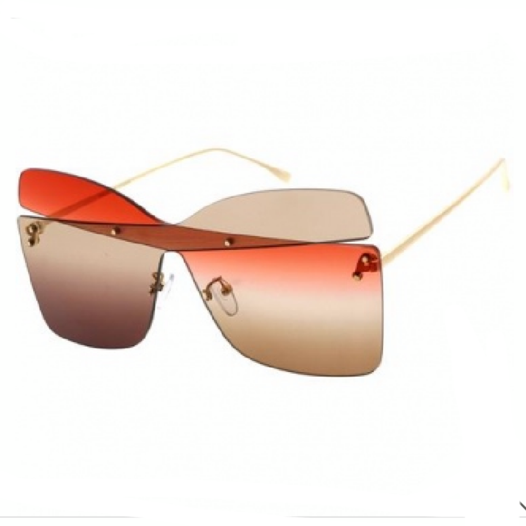 Social Butterfly - Square Frame Sunglasses