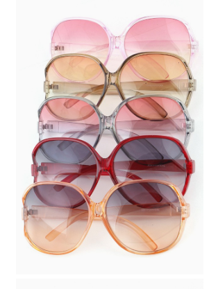 Beach Day - Oversized Round Sunglasses